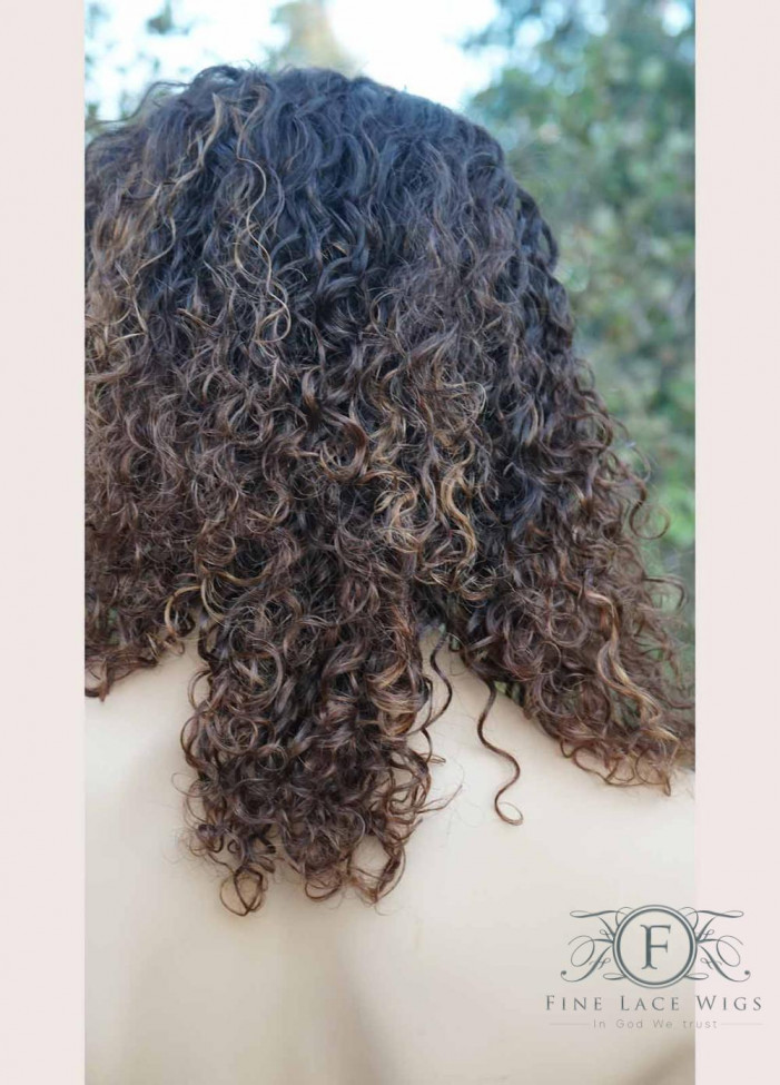African American Wigs | Medium Length Curly Wig