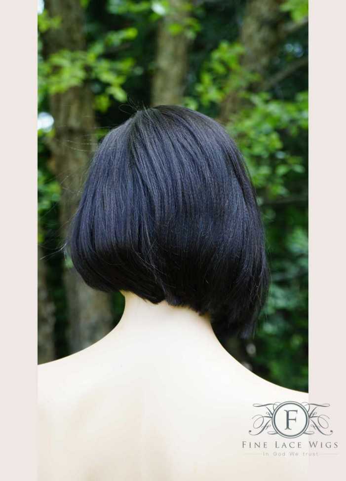 Short Bob Style African American Wigs for Cancer Patients