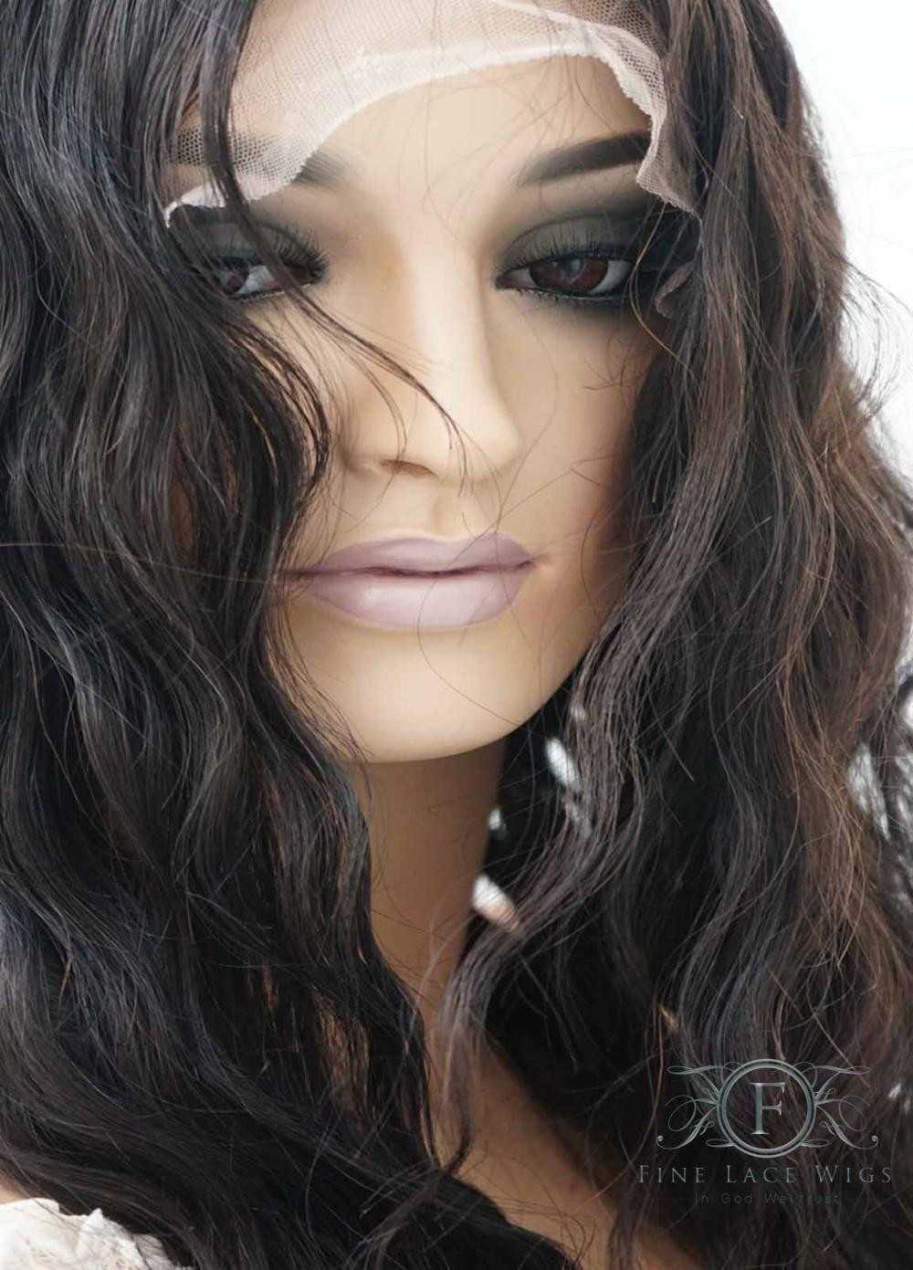 Brie is a wavy hair wig made of human hair with a beautiful, ultra-realistic hairline made with transparent lace. The style is a