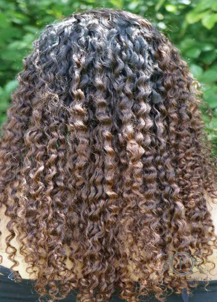 Ombre Wigs for African American | Real Curly Hair Wigs