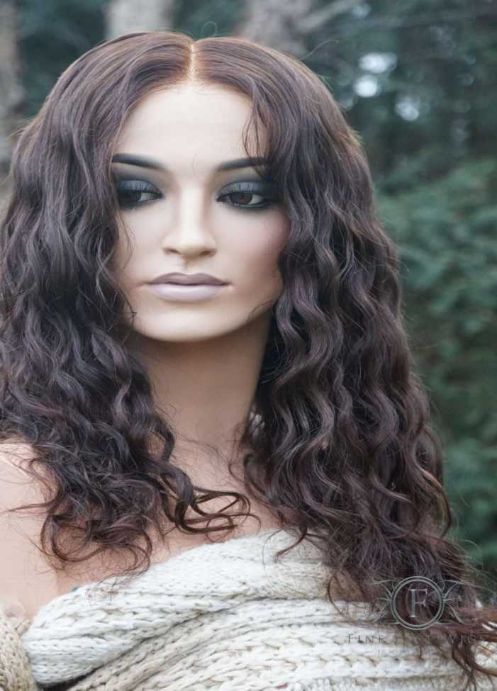 Human Hair Lace Front Wig | Logan - Subtle Wavy Curly