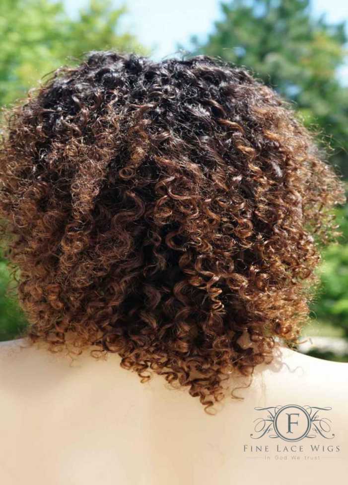 Wigs for Cancer Patients | Sasha - Short Curly Human Hair