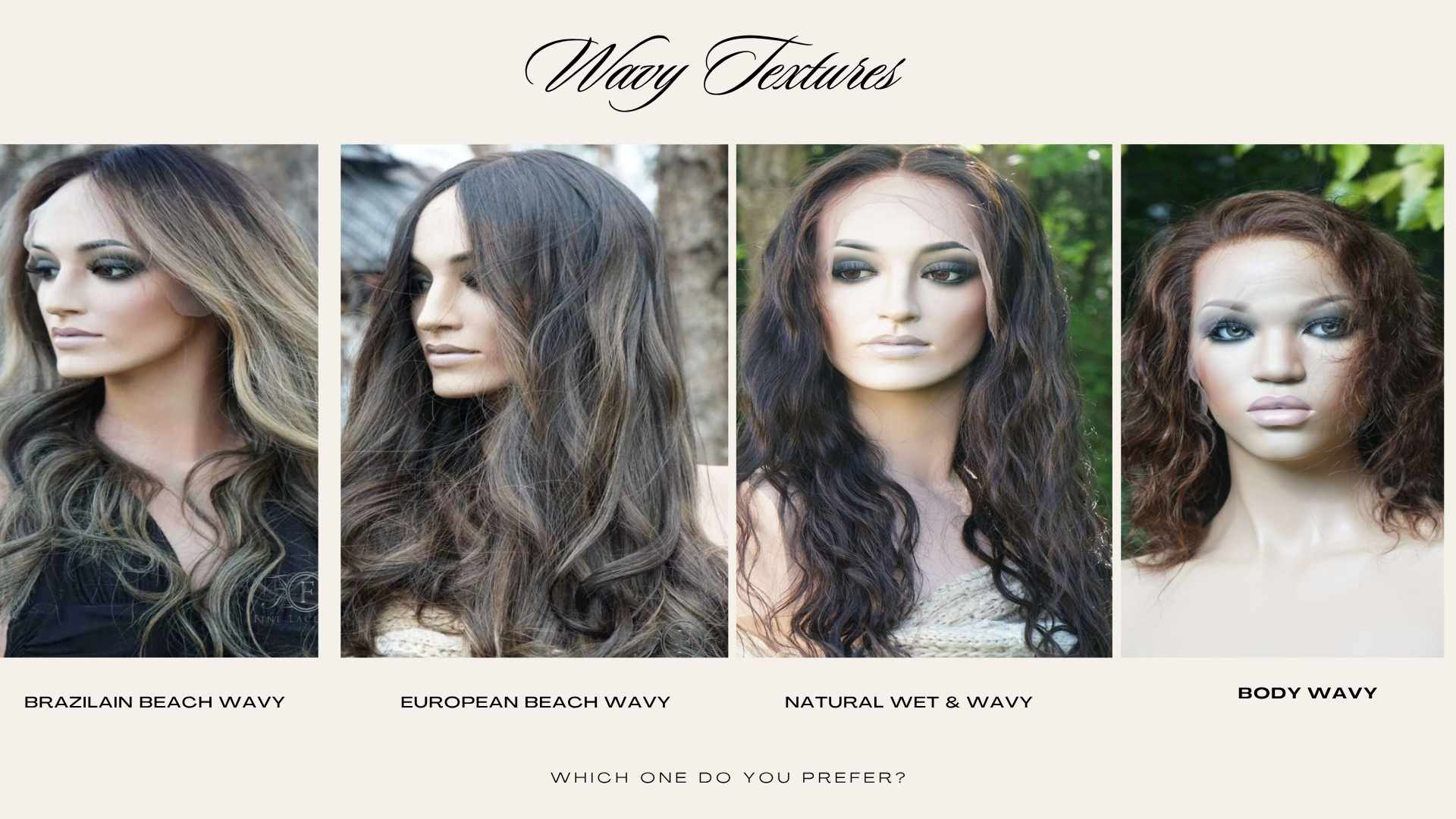 Wavy hair textures 