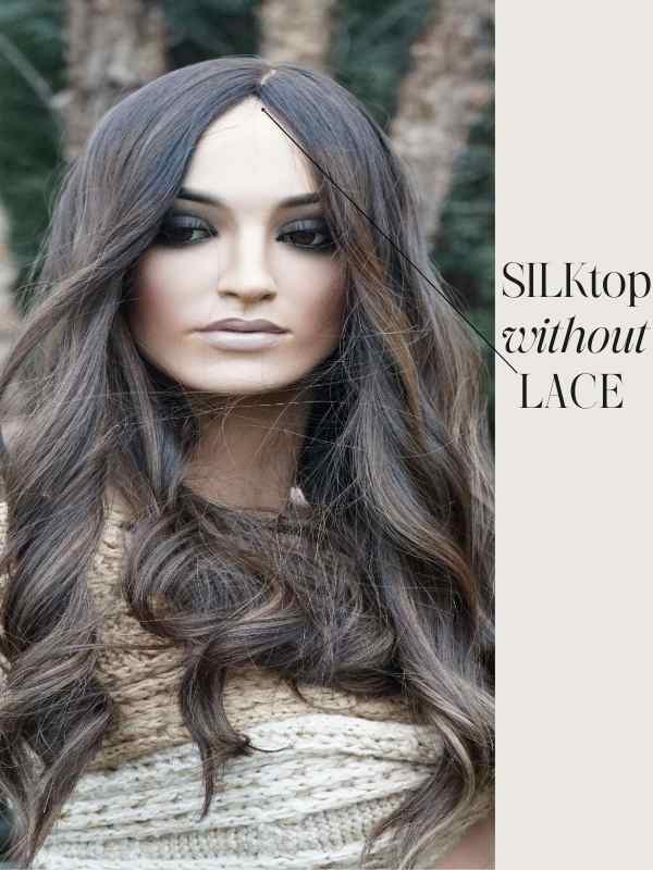 Silktop Sheitel Wig without lace at the hairline
